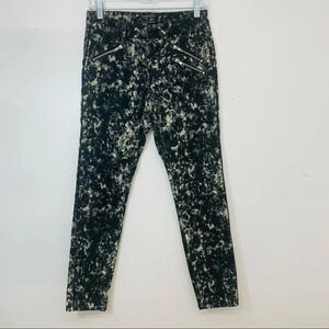 Maison Scotch Corduroy Pants‎ Woman   29 Black Tie Dye Casual Moto Grunge  Work